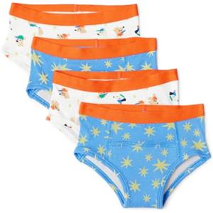 Amazon Essentials Mutandine da Apprendimento in Cotone Unisex - Bambini e ragazzi, Confezione da 4, Cani / Stelle, 3 anni