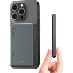 Kuulaa Mag-Safe Powerbank 10000 mAh, ultra sottile con ricarica rapida da 20 W, uscita e ingresso USB-C, batteria esterna magnetica, compatibile con iPhone serie 16/15/14/13/12