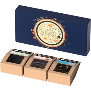 HANFANGLING Scatola Regalo Di Tè: Oolong Alla Pesca Bianca, Verde Al Gelsomino, Nero Alla Fragola - Tre Combinazioni Di Frutta Splendidamente Confezionate