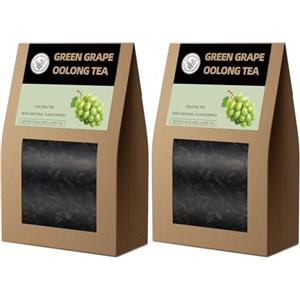 HANFANGLING Tè Oolong All'uva, 2Pezzi, Naturale in Foglie, Tè Oolong Tieguanyin, Tè cinese famoso, Aroma fruttato, Rilassante, Amanti del tè