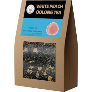 HANFANGLING Oolong alla pesca bianca, Tè alla pesca e al tè blu, Allevia la stanchezza, Rinfresca la Mente, Sostituisce la Caffeina, Miscela dal Sapore Dolce e Aromatico Rinfrescante