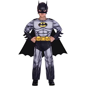 amscan (PKT) (FIX 3/3**(25) (9906058) Costume classico Batman per bambini (3-4 anni) - (BL1238)