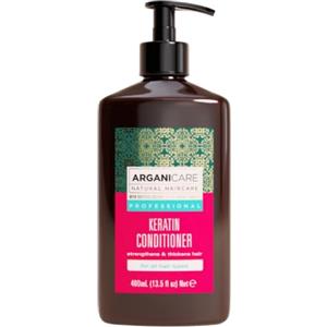 ARGANICARE Balsamo riparatore e nutriente alla cheratina organica, ultra nutriente 400 ml, rivitalizza e rafforza i capelli, protegge e ripristina la fibra capillare, uso quotidiano
