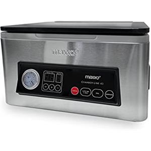Maxxo VM ChamberLine 40 - Macchina sottovuoto professionale da 4 l, 72 l/min e 30 sacchetti per sottovuoto