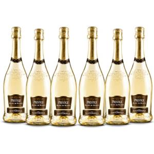 Sant'Orsola - Vino Cuvèe Prestige Blanc de Blancs Extra Dry 11%, da Prestigiosa Uva Bianca Italiana, Gusto Secco con Note Fruttate, 6x750 ml