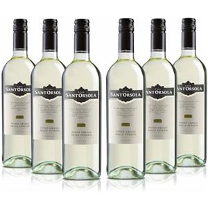 Sant'Orsola Casa Sant'Orsola - Vino Pinot Grigio D.O.C. delle Venezie, da Uva Pinot Italiana, Gusto Secco e Fruttato, 6x750 ml