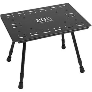 Wilgure Sedia pieghevole portatile per esterni, tavolo pieghevole in lega di alluminio, tavolo da barbecue regolabile, tavolo da picnic tattico per feste, giardino, picnic