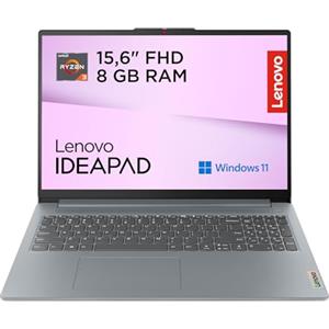 Lenovo IdeaPad Slim 3 Notebook 15" FHD (1920x1080) AMD Ryzen 3, RAM 8GB, 256GB SSD, Windows 11 Home, WiFi 6, Laptop per Casa, Ufficio, Studio, Uso Quotidiano - Caricatore non incluso