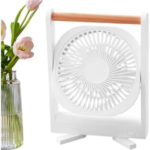 Veasbuu Ventilatore a piantana, ventilatore per camera da , ventilatore ricaricabile a 4 velocità regolabili, inclinazione regolabile a 360 gradi, circolatore d'aria a basso rumore con potente