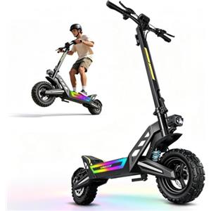 Gongxy J2max Monopattino Elettrico Adulto,Autonomia di 50-55KM,48v 18.2Ah Batteria,11 Pollici Scooter Elettrico Pieghevole Doppio Freno a Disco e Ammortizzatori,3 Modalità di Velocità,Carico120KG