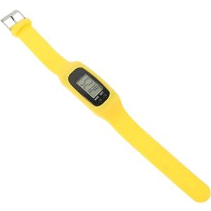 HOMOCONO Braccialetto Contapassi Pedometro in Silicone Giallo, Leggero