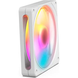 NZXT F120 RGB - Ventola PC RGB PWM 120mm, 8 LEDs - Bianco | Ventola RGB PWM 120mm con vivace illuminazione a 8 LED e cuscinetto fluidodinamico. Raffreddamento silenzioso e duraturo.