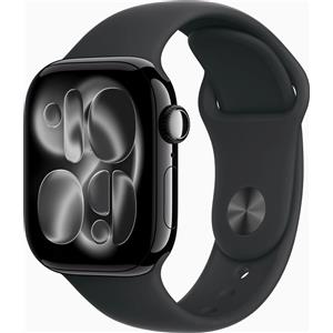 Apple Watch Series 11 Alluminio 42 mm (2025) | GPS | Nero Diamante | Cinturino Sport S/M | nero - molto buono