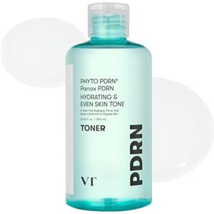 VT COSMETICS PDRN Tonico Idratante Viso con 50.000ppm PDRN Vegano, Ginseng Selvatico Coreano, Niacinamide e Pantenolo, Leggero, Senza Profumo, 250ml