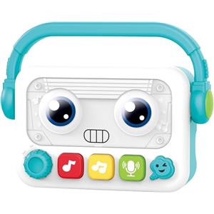 J.A.D.E - Lettore Musicale e Registratore di Voce - Sveglia Musicale - 055526 - Batterie Non Incluse - Bambini - Regali - Robot - Gioco Elettronico Senza Schermo - da 18 Mesi