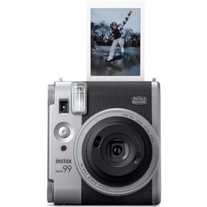 Fujifilm instax mini 99, Fotocamera istantanea analogica, Doppio Pulsante di Scatto, Controllo di Esposizione e Flash, Effetti Colore, Design Classico, modalità Landscape/Normal/Macro modes, Colore: Argento
