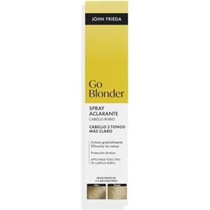 John Frieda Go Blonder Spray Schiarente Progressivo | Schiarisce il Biondo fino a 2 Tonalità con Calore | Rinfresca Riflessi e Radici | Con Botanical Citrus Complex | Biondo Naturale o Tinto | 100 ml