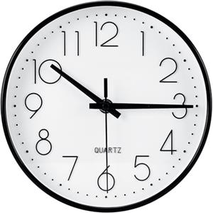 Sprifityy Sprifity 20cm(8 pollici) Orologio da Parete Silenzioso,da Parete (Bianco) | decorativo Rotondo, Orologio da Parete moderno senza tic-tac, per ufficio, cucina,soggiorno,camera dei bambini