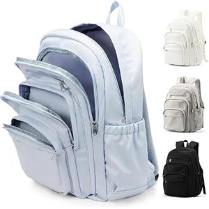 pectodox Zaini Scuola Superiore Ragazzo, Zaino Scuola Media Ragazza Waterproof, Zaino Università Donna PC 14 Pollici Leggero，Zaini Capiente Multitasche Uomo(Blu)