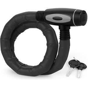 DANSI Lucchetto blindato per biciclette I Lucchetto per biciclette, bike lock, lucchetto per biciclette, lucchetti per biciclette, e-bike (con chiave 18x850mm)