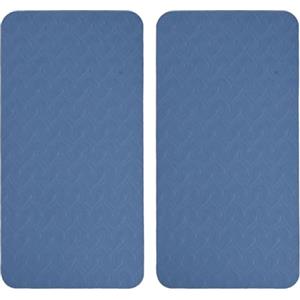 Drawup Ginocchiere da yoga, confezione da 2 cuscinetti antiscivolo in TPE per esercizi e pilates, tappetino di supporto in schiuma spessa 34 x 17 cm (blu)