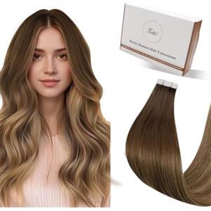 Hetto Extension Biadesive Balayage Marrone 30cm 20pz 30g
