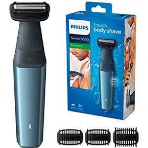 Philips Bg3015/15 Bodygroom Series 3000 Rasoio Corpo Wet&Dry, 4.8 x 3.3 x 17.6 cm