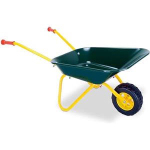 Relaxdays Carriola per Bambini, Manici gommati, A x L x P: 43 x 74 x 36 cm, Metallo, plastica, Verde