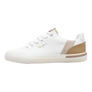 Pepe Jeans Kenton Combi W, Sneak Donna, Mousse Bianca Bianco, 37 EU