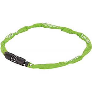 Prophete Unisex - Lucchetto per adulti con combinazione numerica liberamente codificabile Dimensioni: 90 cm, Ø 3,2 mm, verde, taglia unica