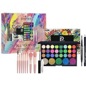 FantasyDay Set di Trucchi Donna, FantasyDay Kit Trucco Make Up Completo Cosmetico Starter Kit Adventskalender 2025 Xmas Makeup Gift Set con Correttore Rossetti Lucidalabbra Palette Ombretti Mascara Trousse Fard