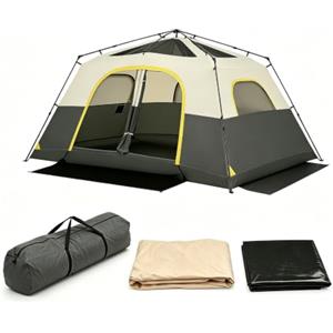 HOMASIS Tenda da Campeggio Impermeabile, 399 x 267 x 201 cm
