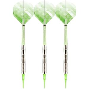 Generic Set di 3 freccette con punta morbida al plasstico, colore sfumato, professionali, con punta morbida, colorate, con punta morbida, per feste e
