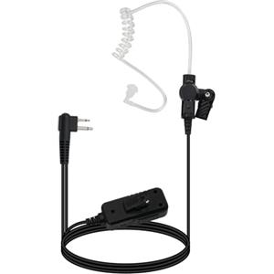 Retevis Cancellazione Attiva Del Rumore Walkie Talkie Auricolare, Walkie Talkie Auricolare con Mic Radio Cuffie Compatible with Motorola CP040 CP140 CP88 CP1200 GP300 GP2000 HYT-TC500 (1 Pcs)