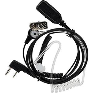 Retevis VOX Cuffia Radio a Mani Libere, Auricolare a Tubo Acustico, Compatibile con Walkie Talkie RT619 RT24 RT27 RT622, Cuffia di Sicurezza per Walkie Talkie con Microfono (1 PZ)