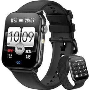 Blackview Smartwatch Uomo Donna, Effettua e Rispondi alle Chiamate,1,91'' Orologio Intelligente 100+ Modalità Sportive/Sonno/Cardiofrequenzimetro/SpO2/ Torcia per Android IOS