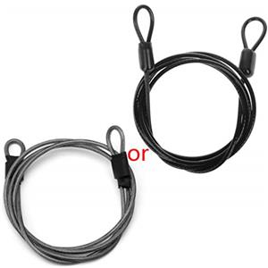 Limtula Lucchetto per cavo per bicicletta Ciclismo Sport Cavo sicurezza per bici in acciaio inossidabile Lucchetto per scooter con doppi terminali Lucchetti a U con lucchetti Accessori per ciclismo