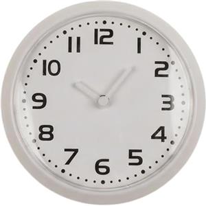 MIJOMA Orologio magnetico rotondo da 8 cm, piccolo orologio da parete con movimento al quarzo e da appendere, a basso rumore e compatto, ideale per frigorifero, armadietto, ufficio, cucina