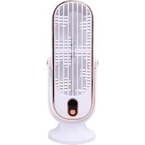 Luqeeg Fan della Torre per Camera da Letto, Potente Ventola da Scrivania Oscillante a 5 - velocità, Ventilatore da Tavolo Silenzioso Ricaricabile Portatile per Comodini, Scrivanie per Uffici, (White)