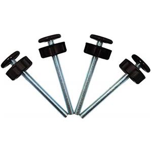 Baby Gate Guru M10 (10mm) Canne Extra Lungo per Cancelletto Bambini a Pressione - Set di Ricambio da 4 Pezzi (10mm, Nero)