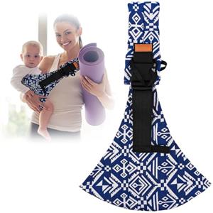 TNOMSNO Fascia Porta Bebè, Fascia Porta Bambino Regolabile, Fascia Neonato Ergonomico, Marsupio per Bambini per 0-36 Mesi Morbido Marsupio Bambino con Una Capacità di Carico Massima di 15 Kg (BLUE)