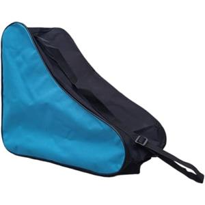 Minhe Borsa per pattini a rotelle facile da usare per pattini da ghiaccio e a rotelle, spallacci regolabili per un uso confortevole (nero)