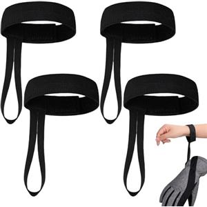 Generisch Guanto da sci in 4 pezzi, supporto elastico in nylon regolabile, confezione da 4 pezzi, per sport invernali, alpinismo, attrezzature per esterni, protezione leggera per le mani, di sostegno