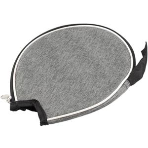Caswynlife Borsa portatile per racchette da ping pong, semicerchio, in tessuto Oxford, con H e cinghia, per giocatori di ping pong (grigio)