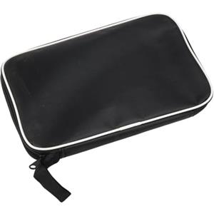 Caswynlife Custodia portatile per racchette da ping pong, in tessuto Oxford, con H e cinghia, per giocatori di ping pong, colore nero