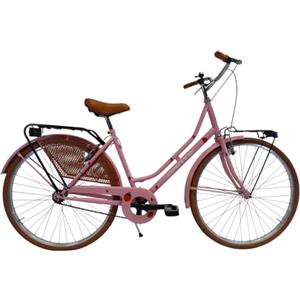 CICLI DANTE - Bicicletta donna da città per passeggio Olanda 26, classica stile retrò ad una velocità, con particolati miele (Rosa Pastello,Coccinelle)