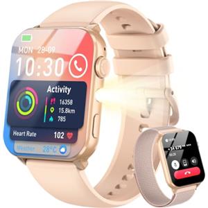 Blackview Smartwatch Uomo Donna, Effettua e Rispondi alle Chiamate,1,91'' Orologio Intelligente 100+ Modalità Sportive/Sonno/Cardiofrequenzimetro/SpO2/ Torcia per Android IOS