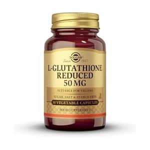Solgar Glutatione, 50 Integratore Alimentare per il Fegato Antiossidante - 30 Capsule Vegetali