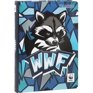 Franco Cosimo Panini WWF - Diario Scuola 2024-2025 Ufficiale WWF Illustrato, Diario 12 Mesi Ideale per la Scuola Elementare o Media, Copertina Rigida con l'Illustrazione di un Procione e 352 Pagine a Colori, 13 x 17,8Hcm