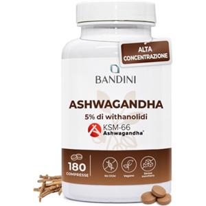 Bandini® Ashwagandha KSM-66® 180 Compresse (+6 Mesi) Withania Somnifera